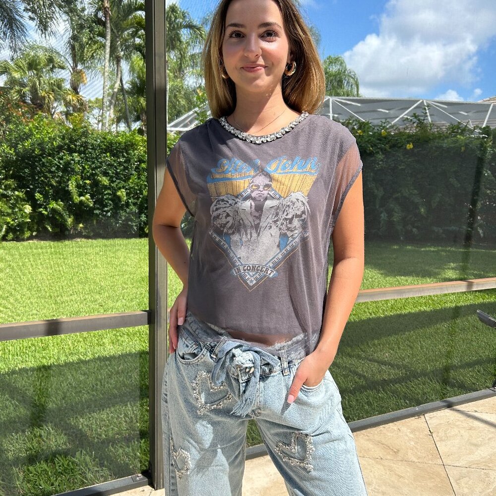 Elton John Concert Rhinestone Tee